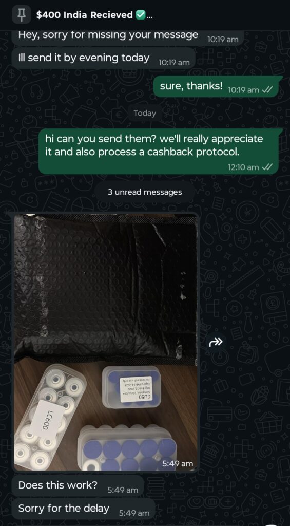 India delivery proof