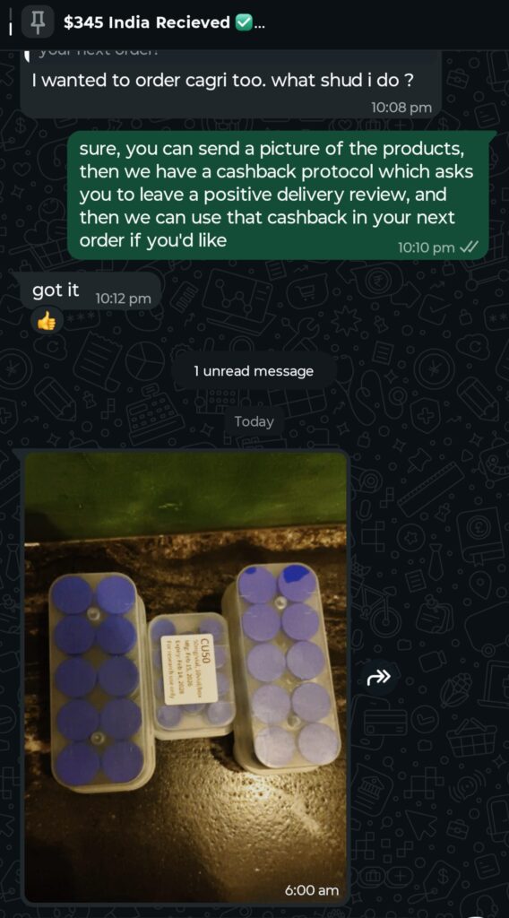 India delivery proof