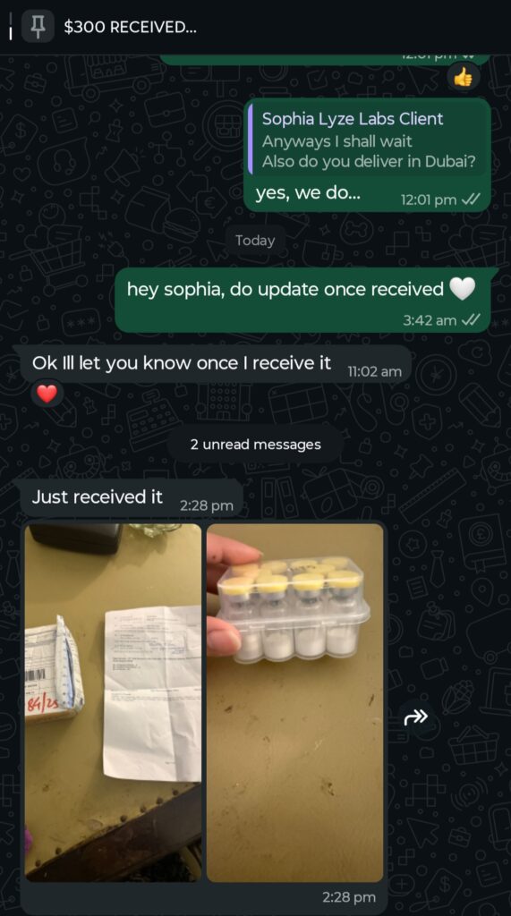 UAE delivery proof