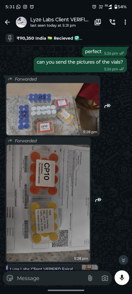 India delivery proof