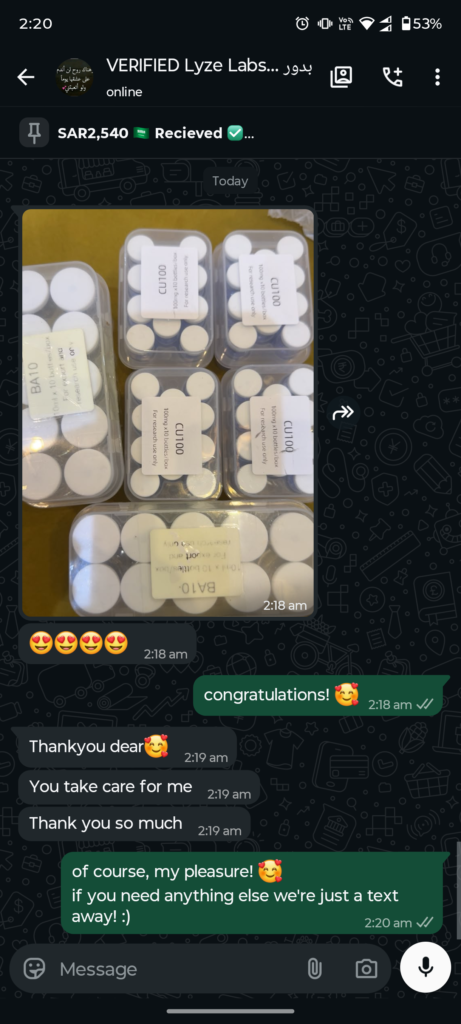 Saudi Arabia delivery proof